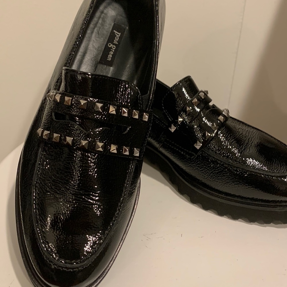 Paul Green Ladies Patented Leather Loafers UK 5.5/US 8